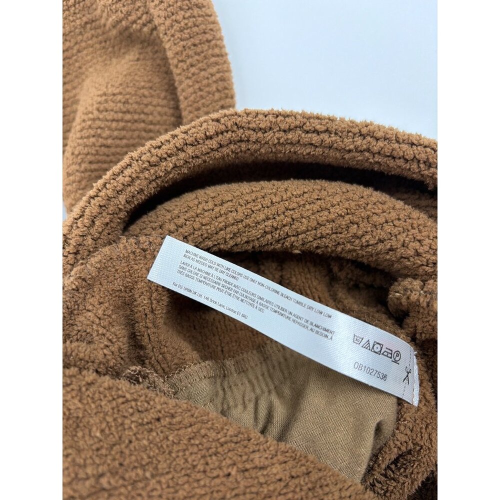 Free People Beach Banded Sweater Tunic Brown Womens Size Small Chunky Oversize - Picture 6 of 8